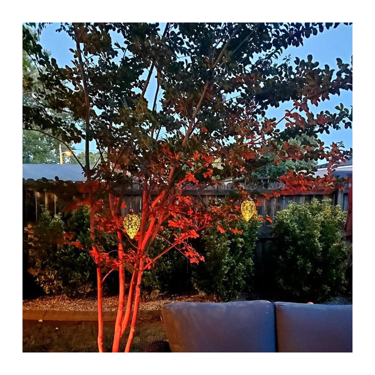 3er Set LIUXING Fire Solar-Projektionslicht in Schwarz mit warmweißem LED-Licht, tropfenförmige Solarleuchte für Garten und Terrasse, IP44 wasserdicht, Retro-Design - Bild 12
