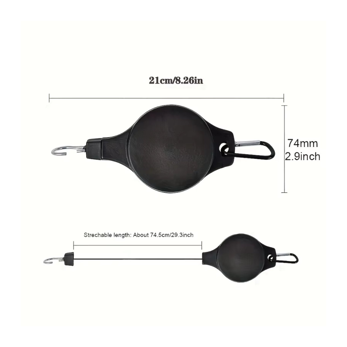 3er Set versenkbare Pflanzenhaken mit einstellbarer Höhe für hängende Pflanzen, robuste Aufhänger für Indoor und Outdoor - Bild 2