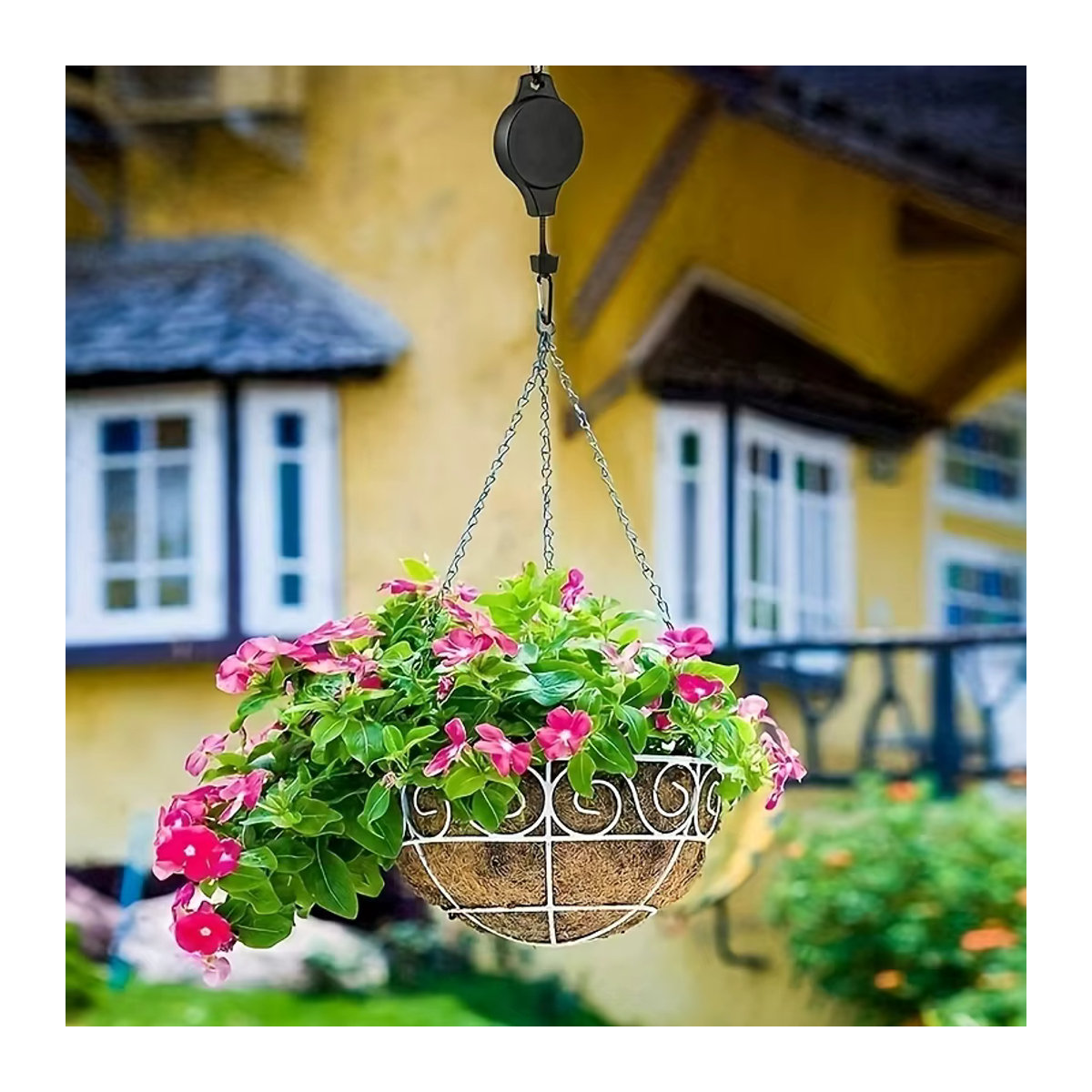 3er Set versenkbare Pflanzenhaken mit einstellbarer Höhe für hängende Pflanzen, robuste Aufhänger für Indoor und Outdoor - Bild 3