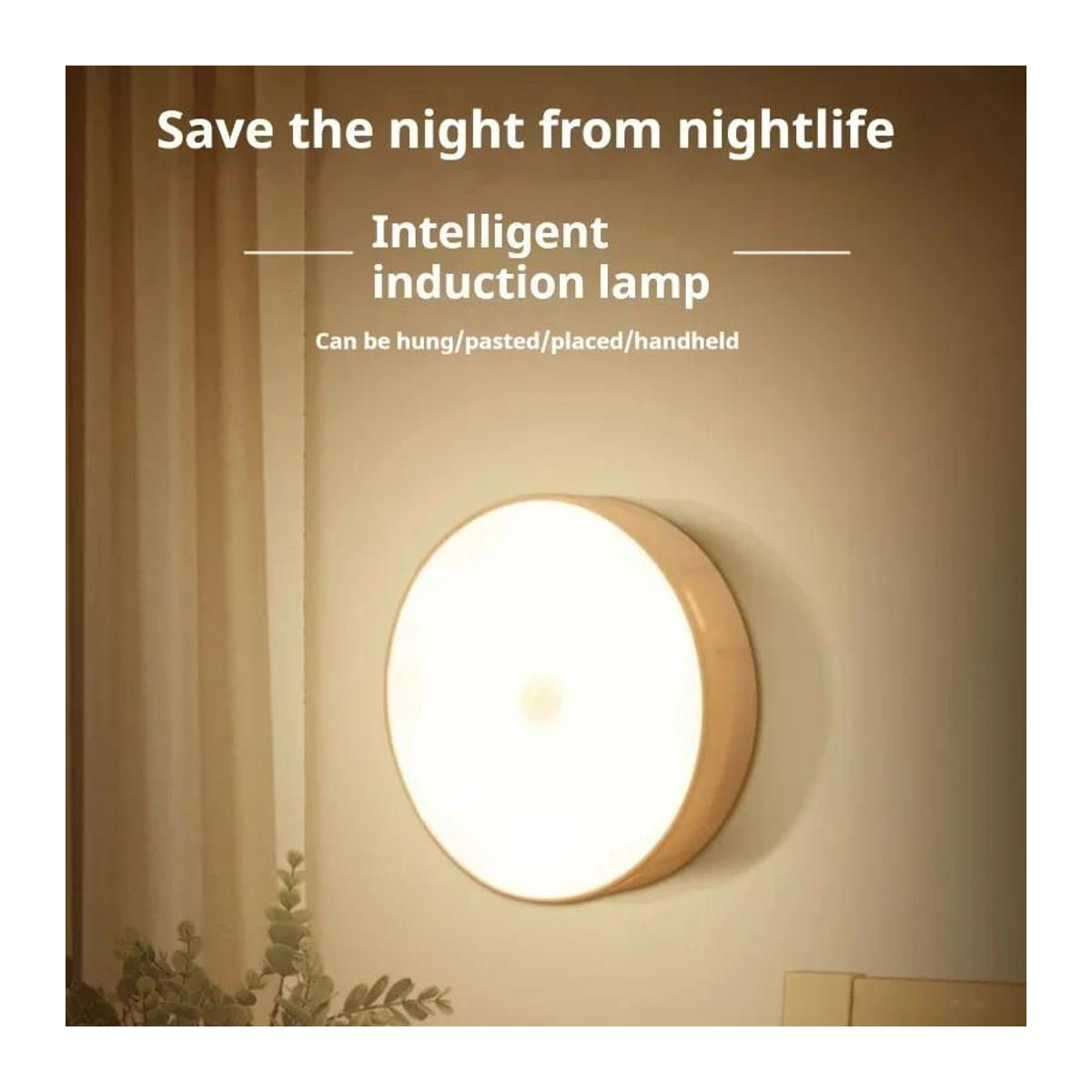 4 Stück wiederaufladbare LED-Nachtlichter mit Bewegungssensor von YJMP Super Lighting in Weiß für Schlafzimmer und Küchenschrankbeleuchtung - Bild 3