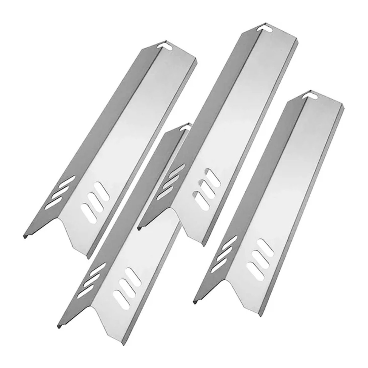 4-teiliges Edelstahl Grill-Heizzelt als Universal-Wärmezelt für Gasgrill-Brenner zur Flammenabweisung - Bild 1