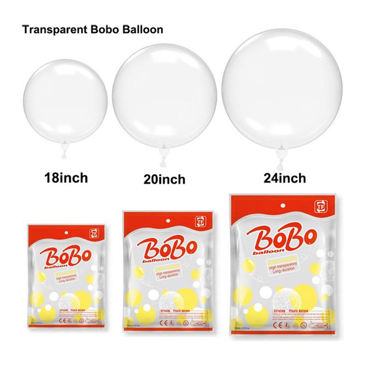 40 Stück transparente Bobo-Luftballons von YSOIHF für Hochzeit, Geburtstag und Party-Dekoration - Bild 1