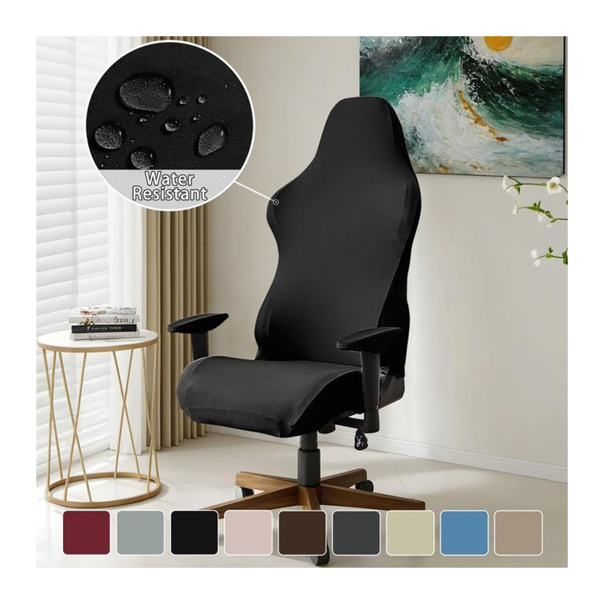 4er-Set Bestbags Elastische Stuhlbezüge aus Milchseide, Wasserdicht und Stromfest für Sessel und Gaming-Stühle - Bild 1