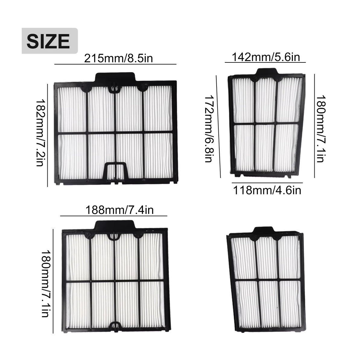 4er-Set Ersatzfilter-Panels 9991467-R4 aus ABS für Aktive 20 und Explorer E30 Poolroboter - Bild 4