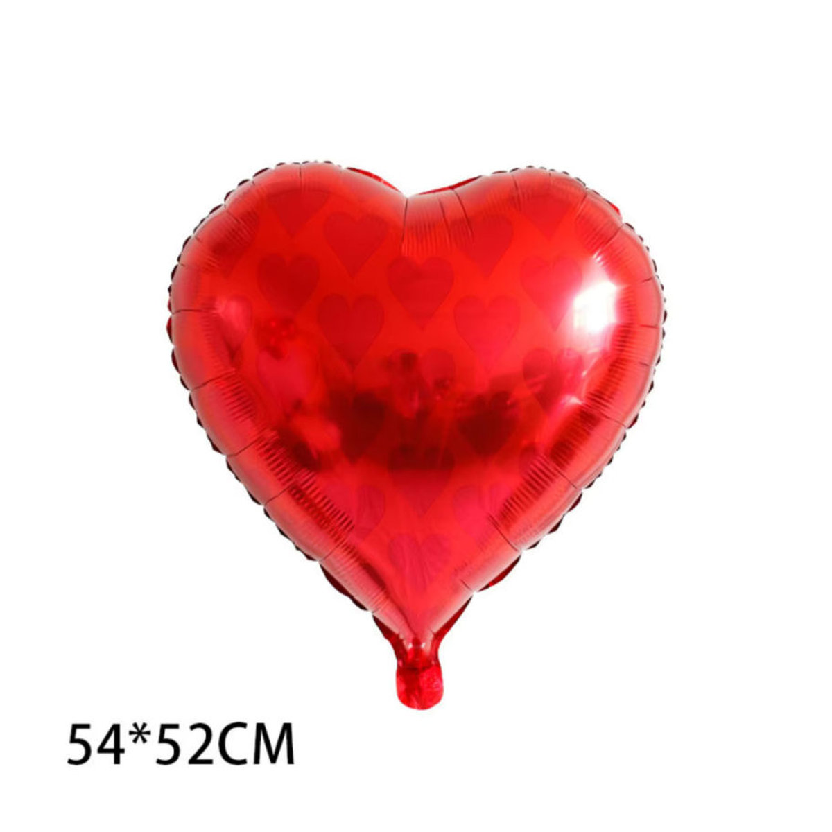 4er-Set LQZZY Folienballons im Casino-Design mit Spielkarten und Pfirsichherzen, quadratisch, mehrfarbig in Rosa, Rot und Rot, ideale Partydekoration für Geburtstag und Babyparty - Bild 2