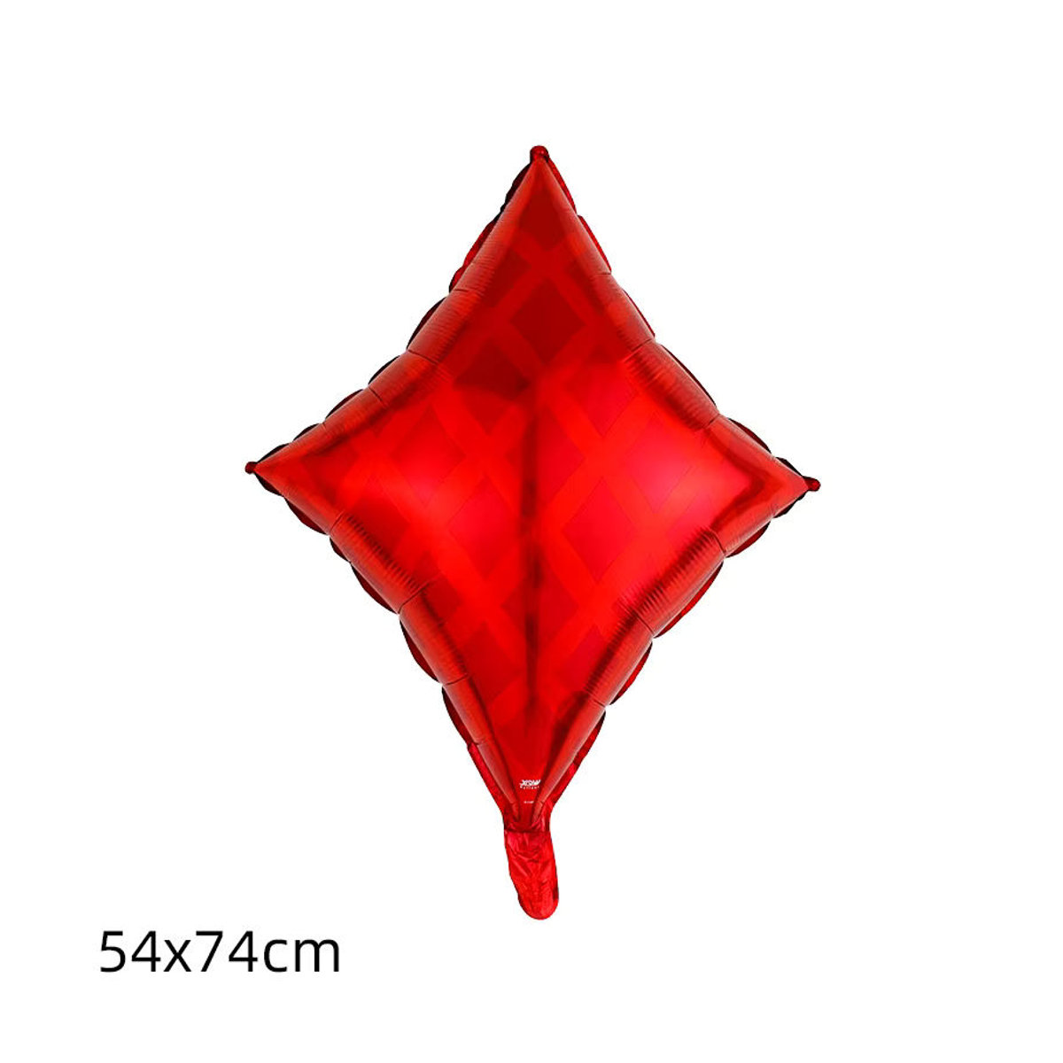 4er-Set LQZZY Folienballons im Casino-Design mit Spielkarten und Pfirsichherzen, quadratisch, mehrfarbig in Rosa, Rot und Rot, ideale Partydekoration für Geburtstag und Babyparty - Bild 3
