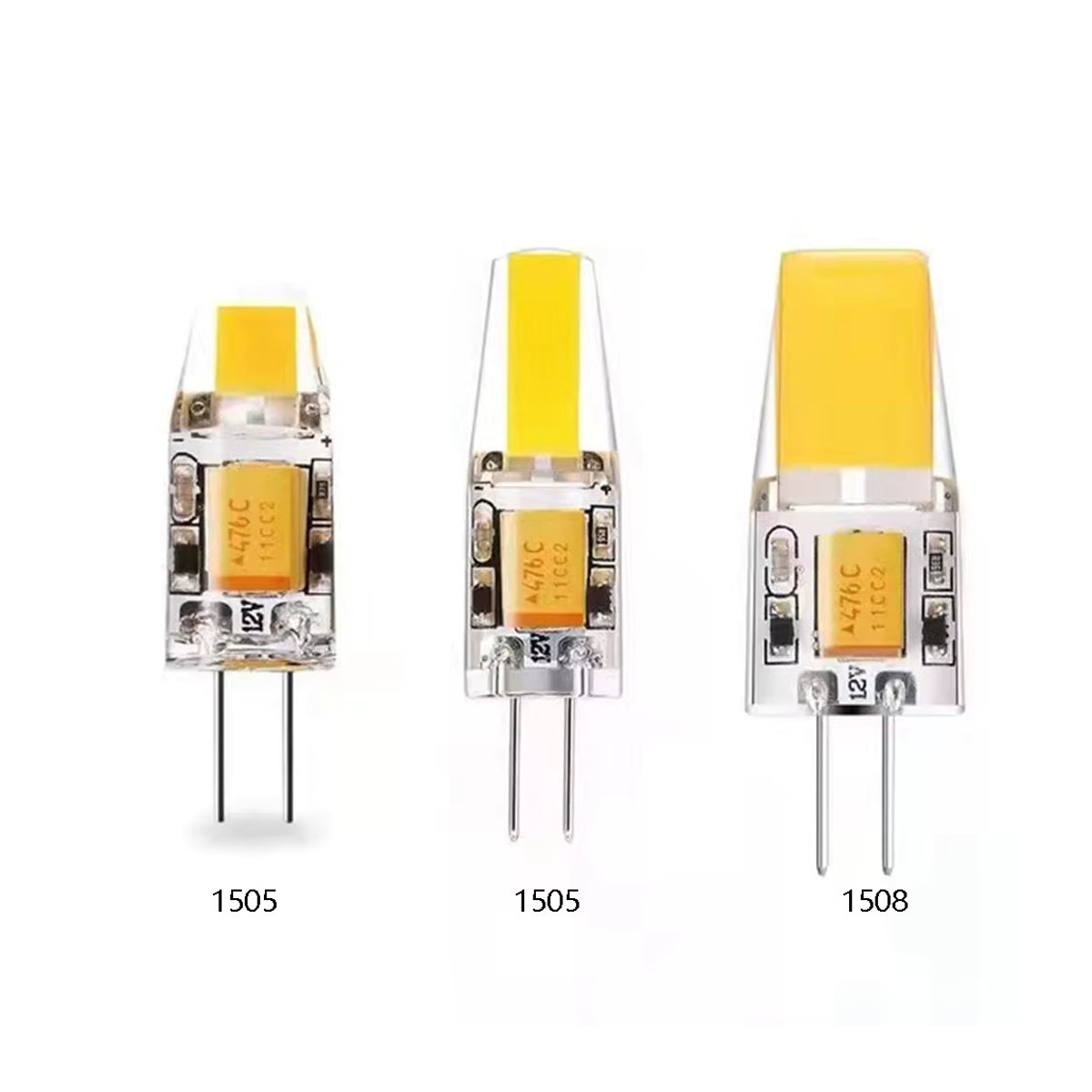 5 Stück JOYPINJ G4 COB LED-Birnen für Kristall-Kronleuchter, 12 V, verschiedene Leistungsstufen und Farbtemperaturen - Bild 1