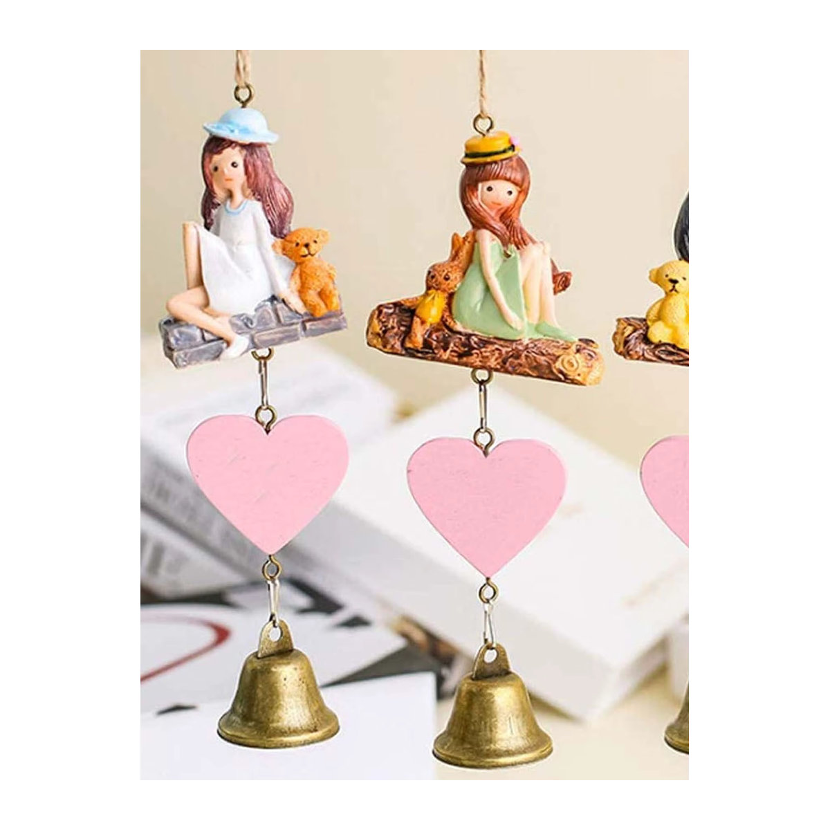 5 Stück Retro-Glocken-Ornamente für deinen Weihnachtsbaum als rustikale Vintage-Dekoration - Bild 4