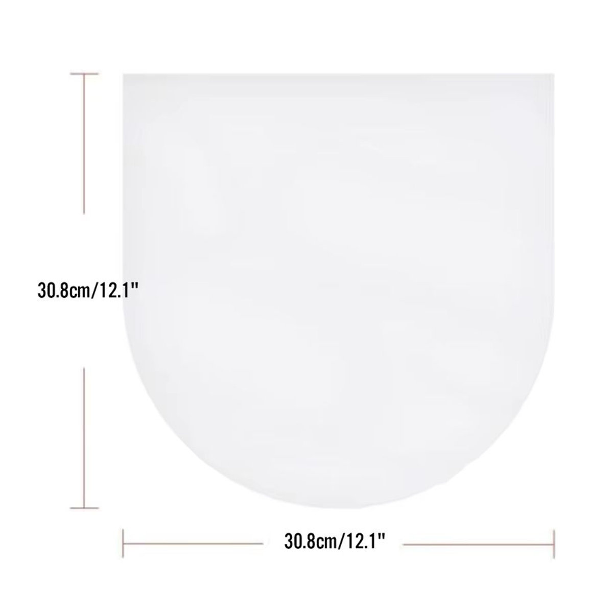 50 Stück luxuglow Antistatische Schallplattenhüllen aus klarem PE-Kunststoff für 12 Zoll und 7,5 Zoll LP und LD - Bild 4