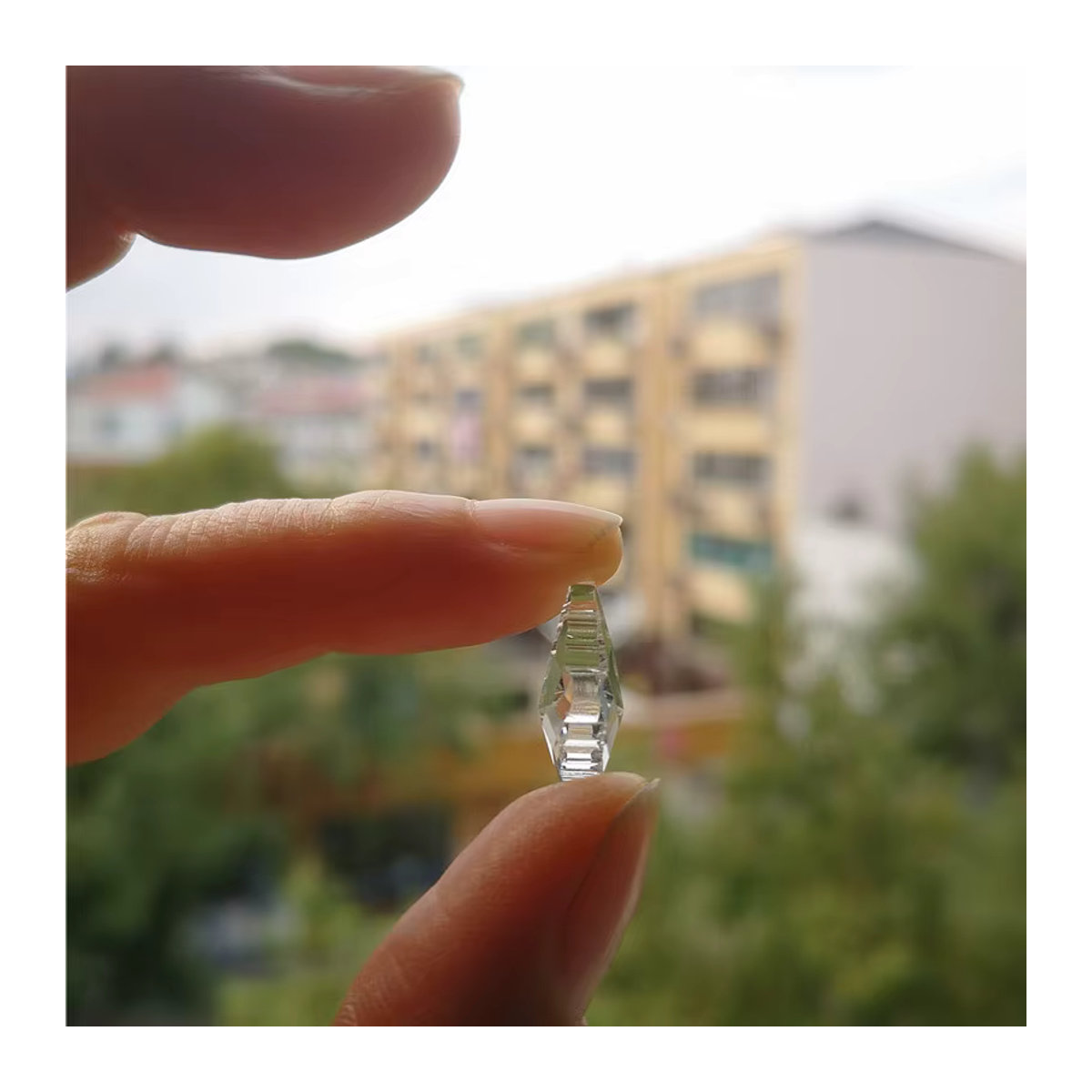 50 Stück TZ Kristall Glas Ahornblatt Tropfen in Transparent für Weihnachtsbaum Deko und Schmuckherstellung, 16 mm - Bild 5