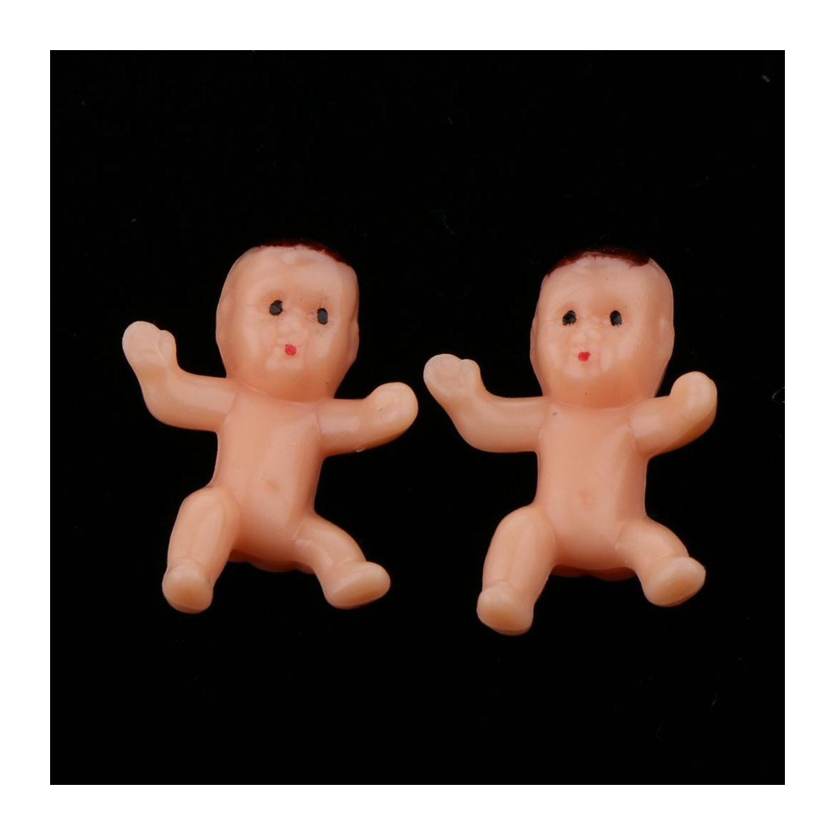 50er Set Mini Baby Puppen als Partydeko für Mitgiftbeutel, Rosa, B/T/H: 2,5 x 1,7 x 0,8 cm - Bild 4