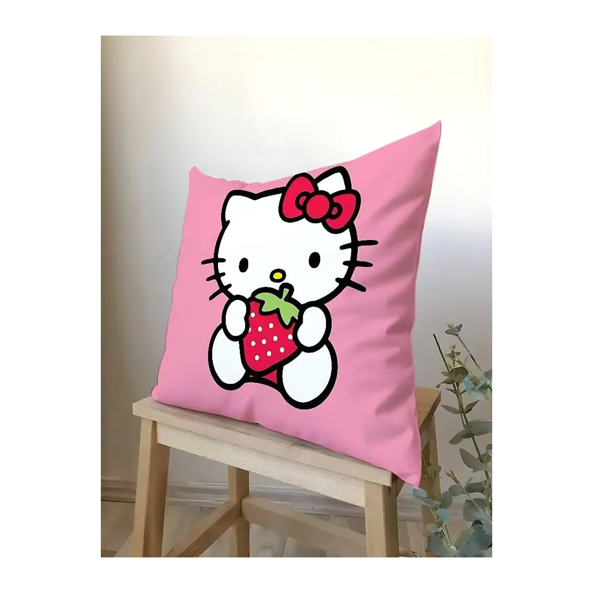 52TOYS K-Kitty Kissenbezug aus Polyester in Pink mit Reißverschluss - Bild 4