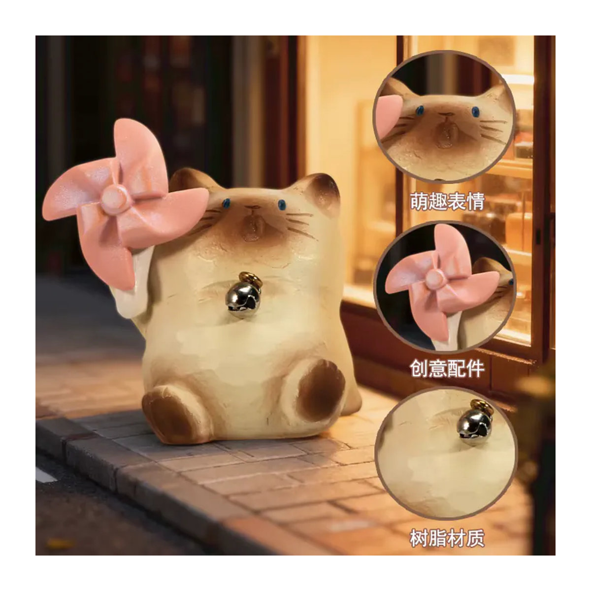 52TOYS Kitten Pai Blindbox Serie – Niedliche Mini-Puppen aus Kunstharz als dekorative Desktop-Ornamente in Mehrfarbig - Bild 3
