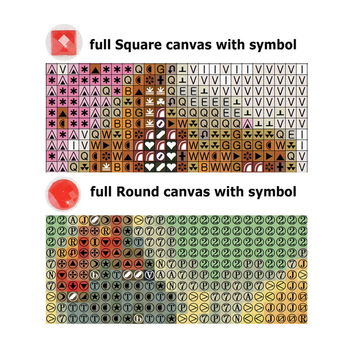 5D Diamant-Malerei-Set mit floralem Ostermotiv in Mehrfarbig, Fullcang-Mosaik mit runden Steinen - Bild 2