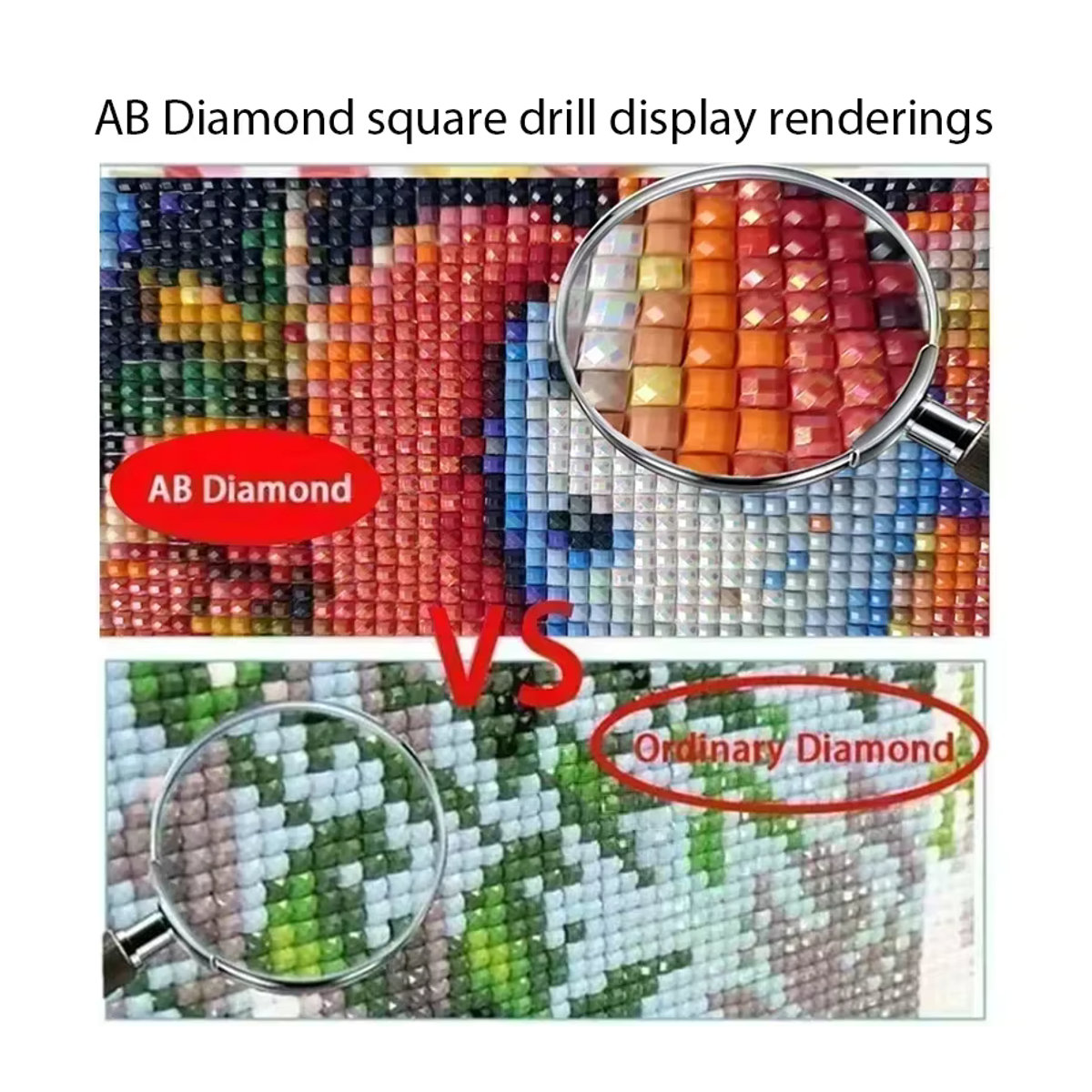 5D DIY Diamant Stickerei Set Bunte Pfauen im Kai Ping Mei Park mit runden Steinen in Mehrfarbig - Bild 2