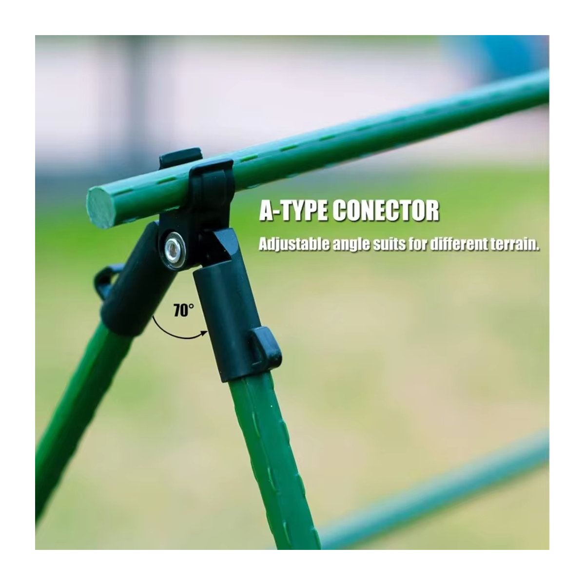 5er Set A-Typ Grip Clip Gartenstützen zur Befestigung von Stangen und Säulen an Zäunen, erweiterbar und einstellbar - Bild 3