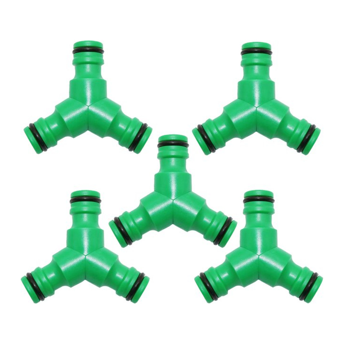 5er Set Adhere To Fly Garten Schlauch Reparatur Stecker 1/2 Zoll Schnellkupplung für Bewässerungssysteme und Gewächshäuser aus Kunststoff - Bild 1