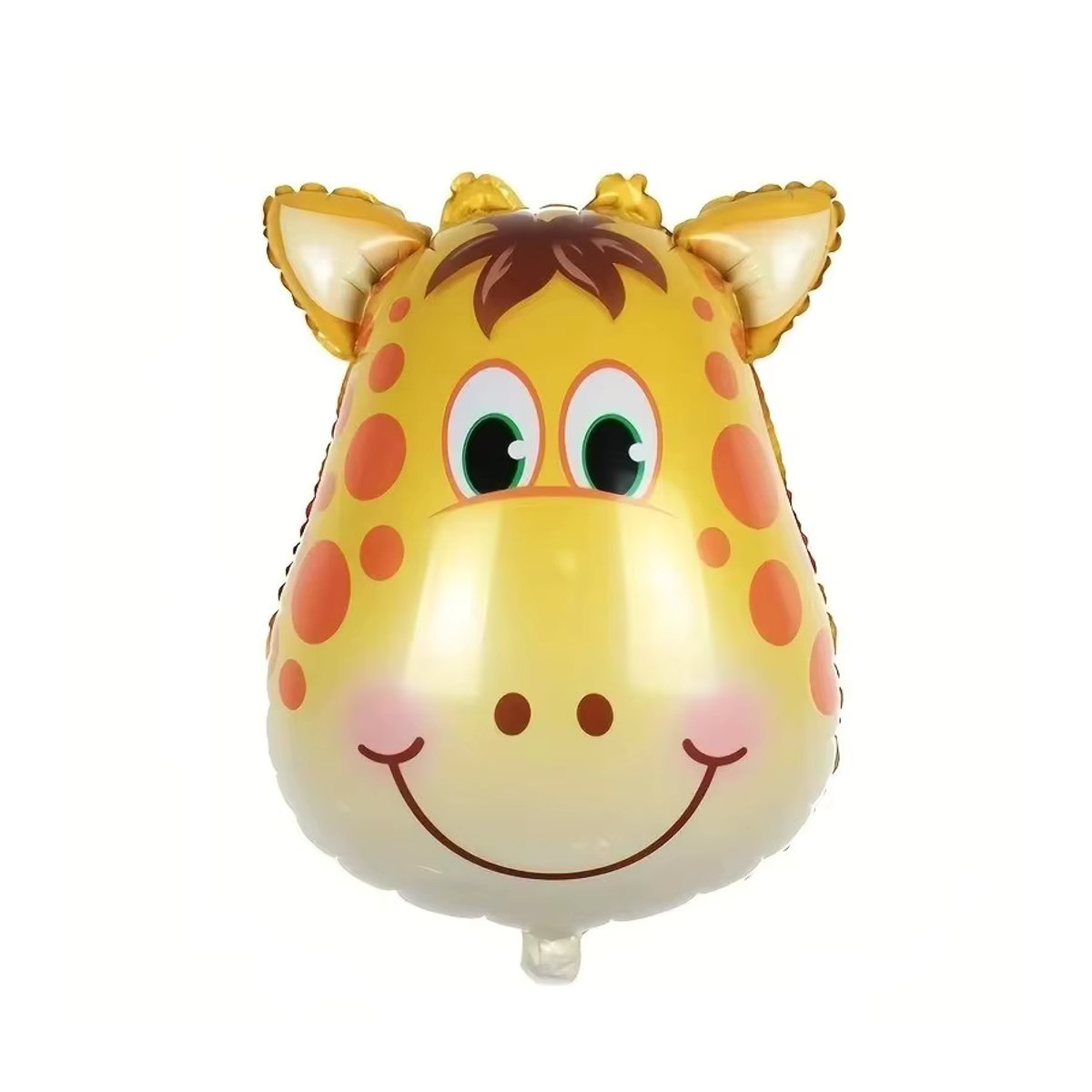 5er Set Dschungel Safari Tierkopf Folienballons Multicolor für Kindergeburtstag und Baby Shower mit Tiger, Zebra, Giraffe, Löwe und Affe - Bild 4