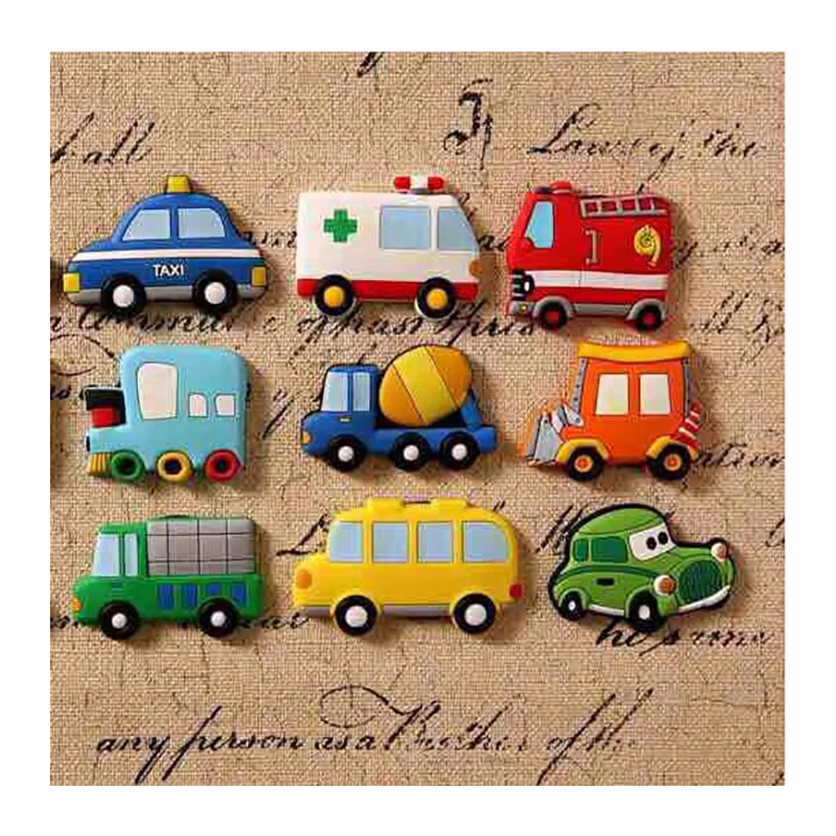 5er Set MYHEYMEILY Kreative Cartoon Tier Magnete aus Silikon für Kinder, Mehrfarbig - Bild 1