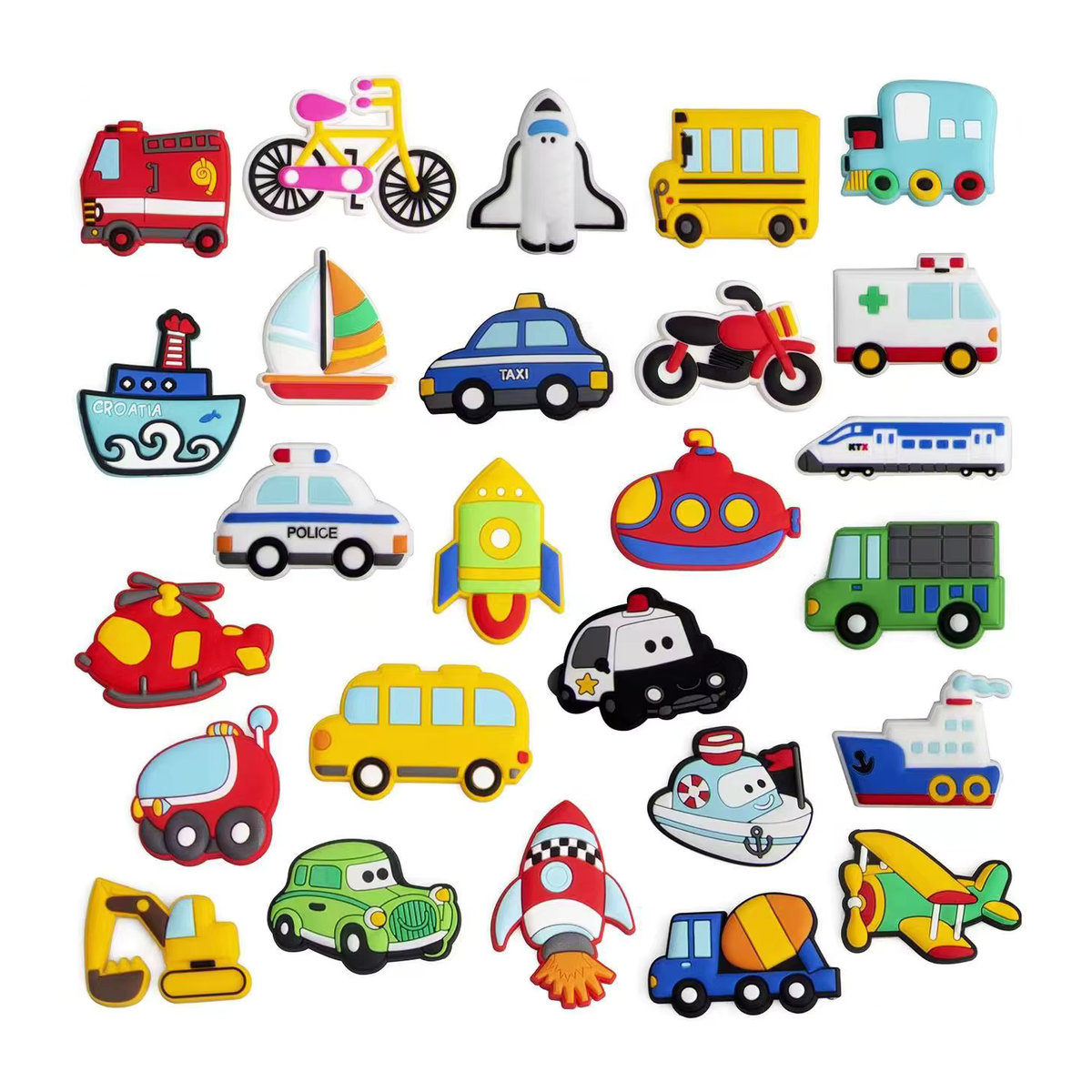 5er Set MYHEYMEILY Kreative Cartoon Tier Magnete aus Silikon für Kinder, Mehrfarbig - Bild 2