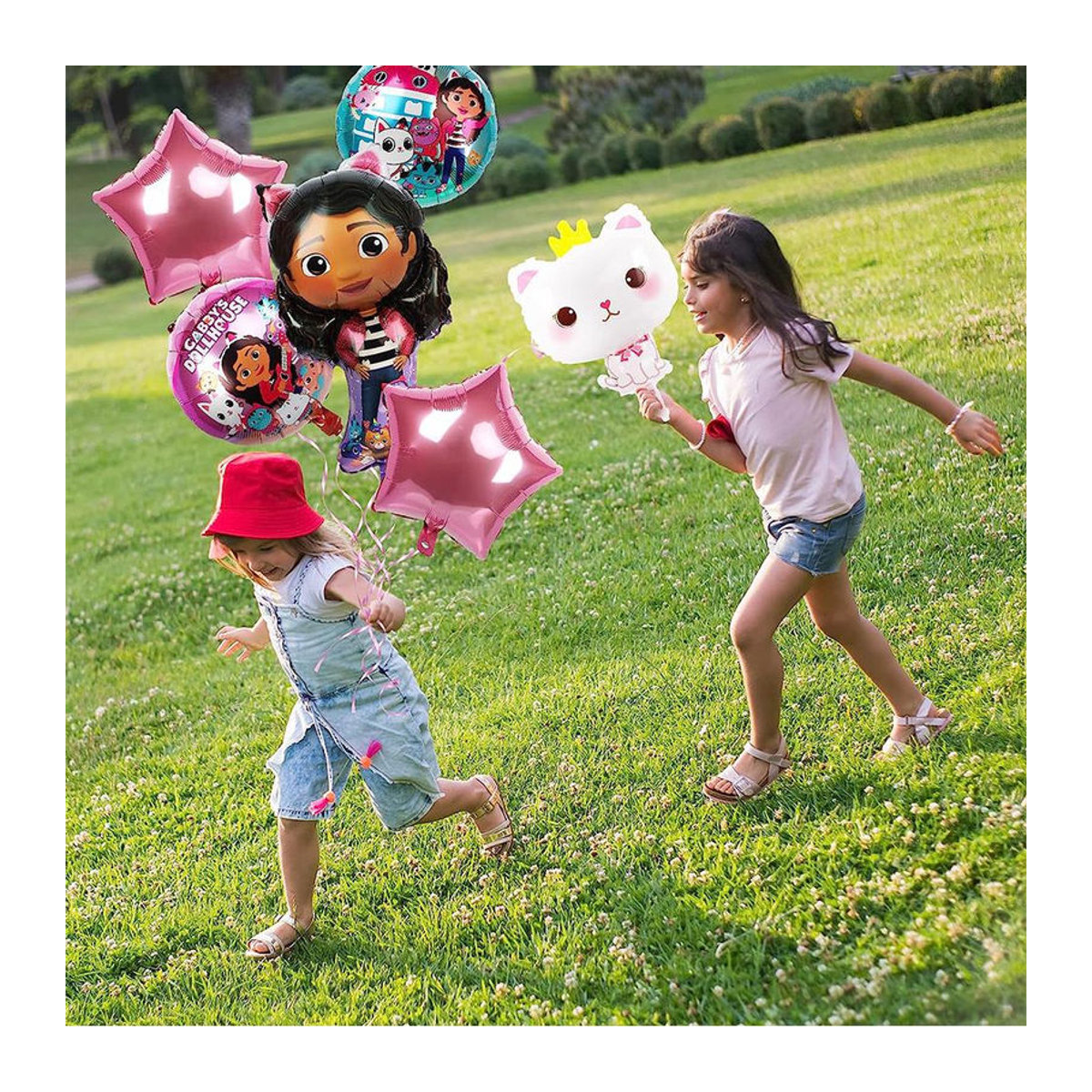 6 Stück Gabby Puppe Aluminiumfolienballons für Kindergeburtstage, mehrfarbig - Bild 2