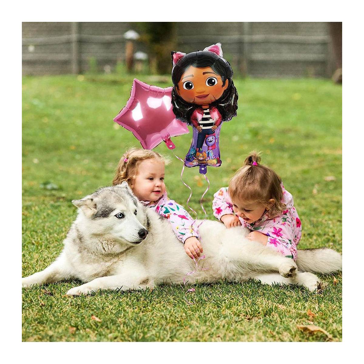 6 Stück Gabby Puppe Aluminiumfolienballons für Kindergeburtstage, mehrfarbig - Bild 7