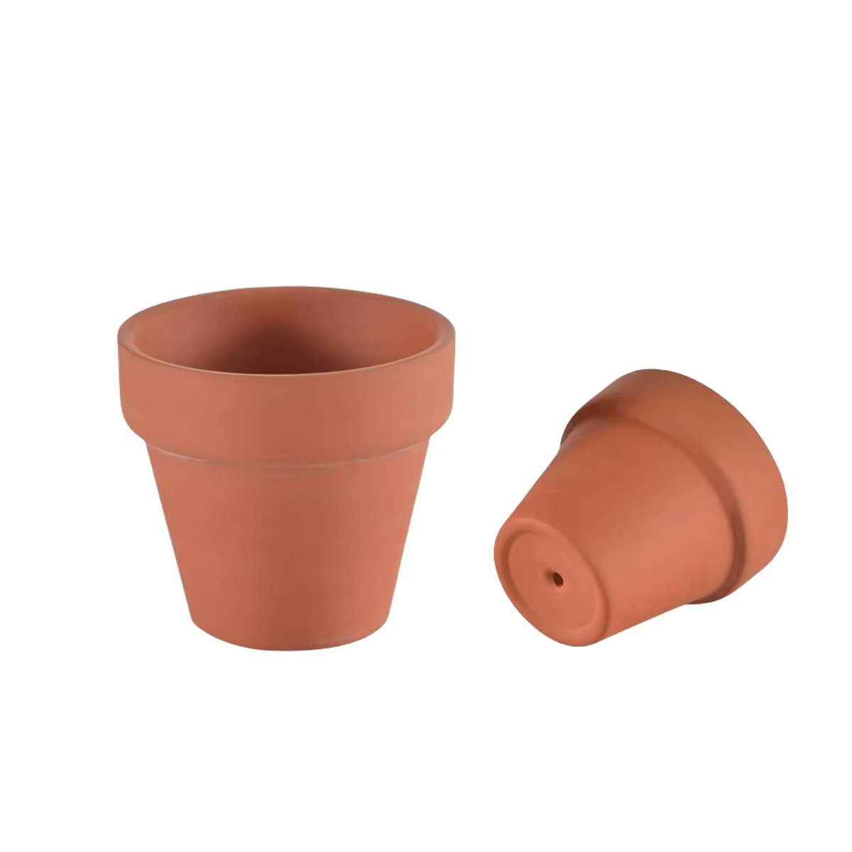 60 Stück MINITAKING Mini Terrakotta-Töpfe aus Keramik in Braun und Rot mit Entwässerungsloch für Kakteen und Blumen - Bild 5