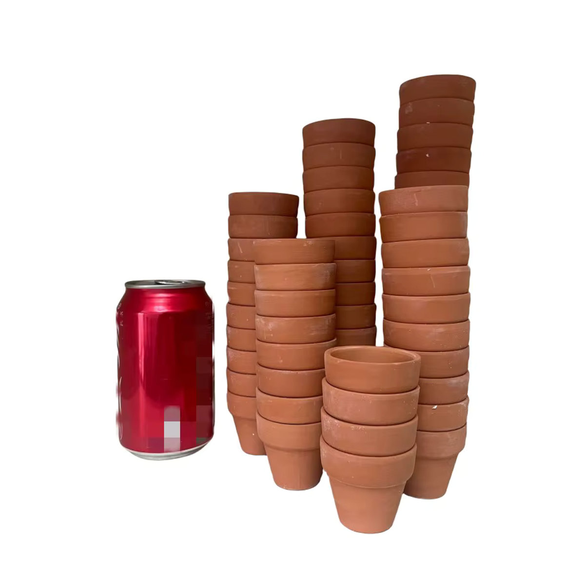 60 Stück MINITAKING Mini Terrakotta-Töpfe aus Keramik in Braun und Rot mit Entwässerungsloch für Kakteen und Blumen - Bild 6