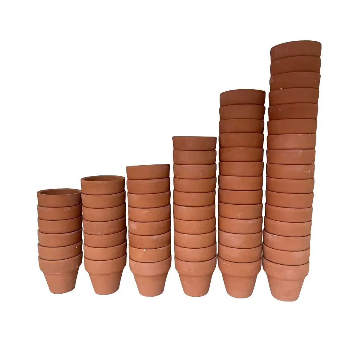 60 Stück MINITAKING Mini Terrakotta-Töpfe aus Keramik in Braun und Rot mit Entwässerungsloch für Kakteen und Blumen - Bild 7