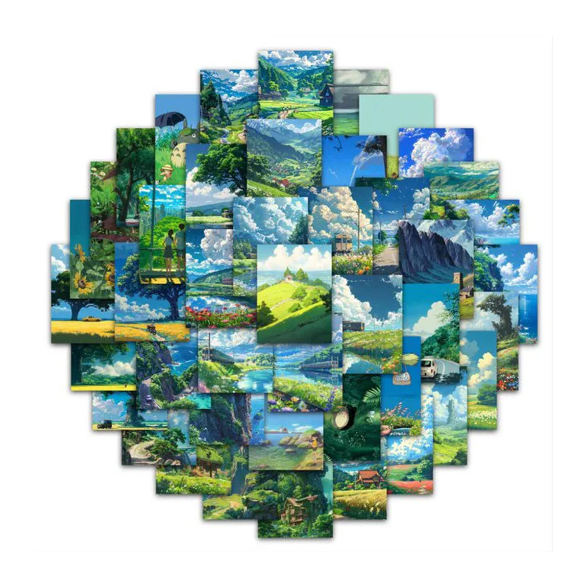 63 Hayao Miyazaki Sommer-Sticker, mehrfarbige Papier-Aufkleber für deine kreative Dekoration - Bild 1