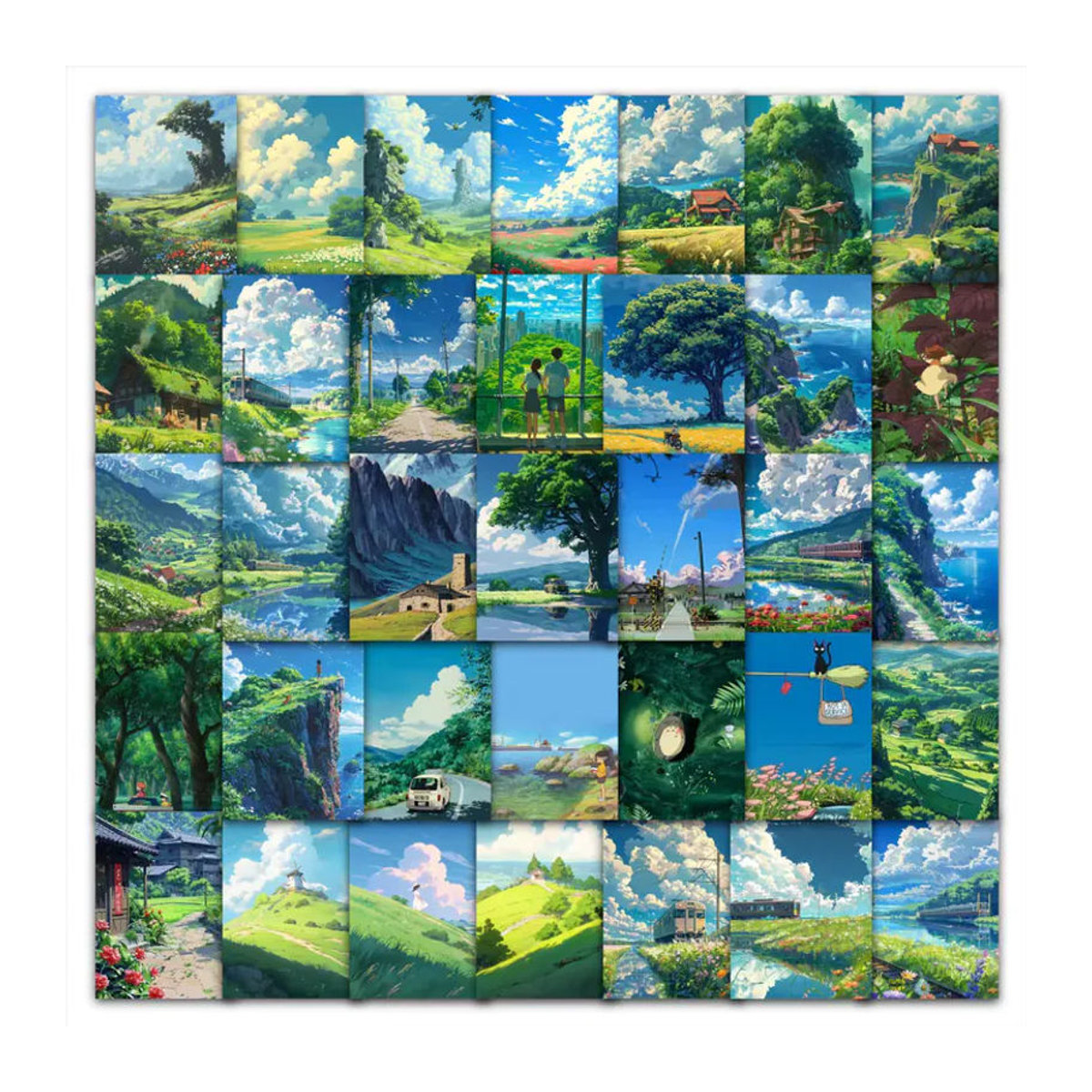 63 Hayao Miyazaki Sommer-Sticker, mehrfarbige Papier-Aufkleber für deine kreative Dekoration - Bild 2