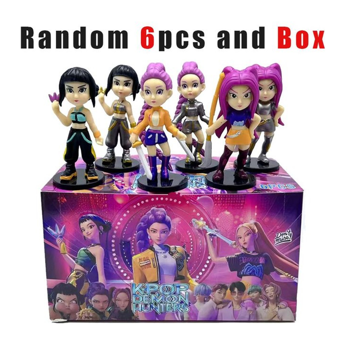 6er Set Fashnics Anime Devil Hunter Blind Box Figuren aus PVC zur Schreibtischdekoration - Bild 1