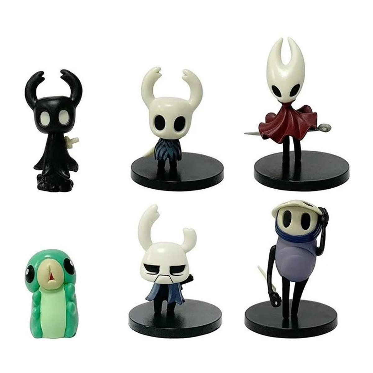 6er Set Fashnics Hollow Knight Hornet Anime Actionfiguren aus PVC, Multicolor, Höhe: 4-11 cm - Bild 1