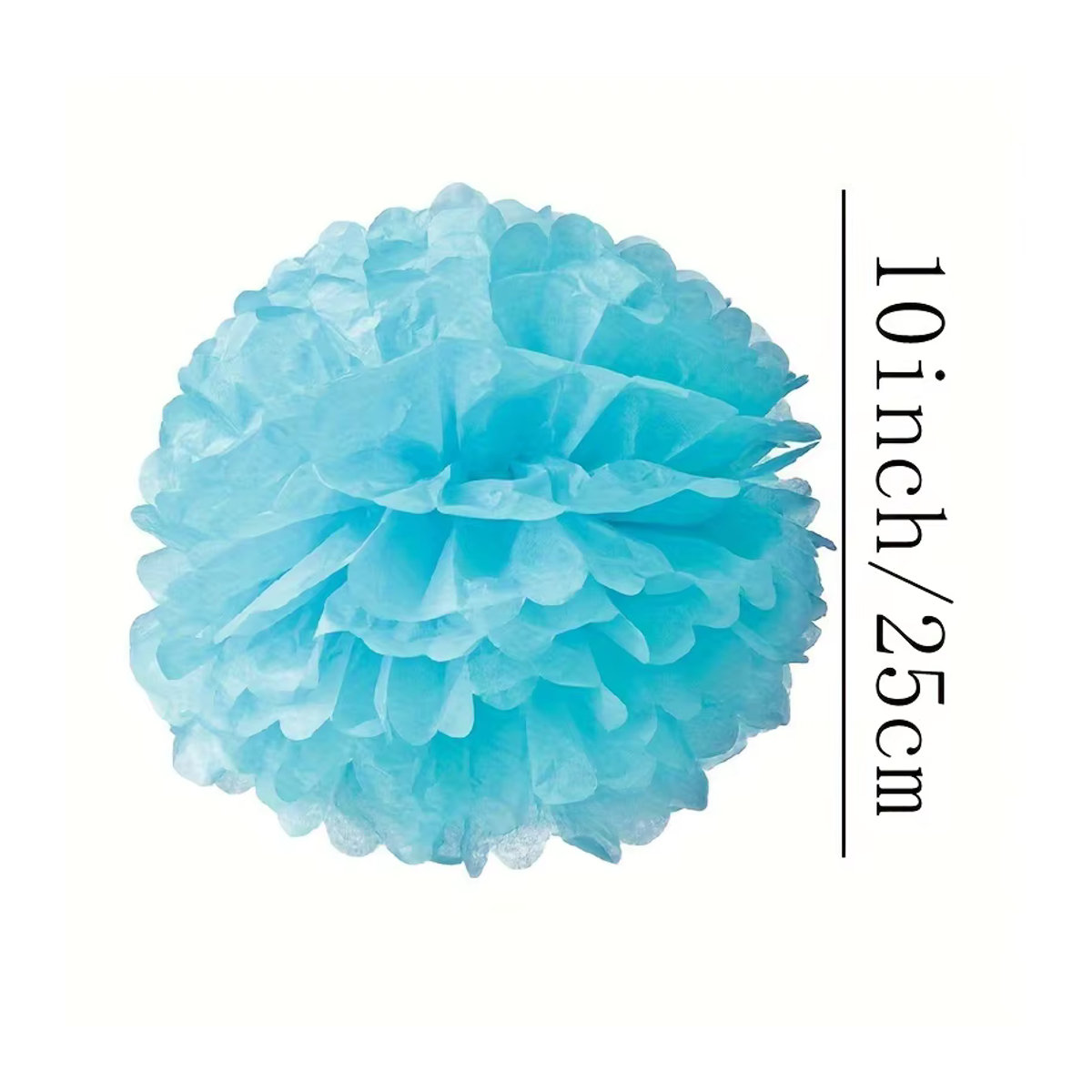 6er-Set handgefertigte Papier-Blumengirlande in Multicolor und Weiß, Durchmesser: 25 cm, dekorative Blumen-Girlande für Hochzeit, Geburtstag und Weihnachten - Bild 2