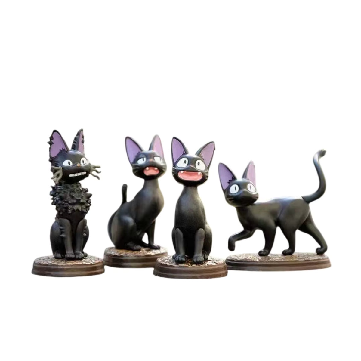 6er Set Jiji Schwarze Katze Figuren aus PVC im Hayao Miyazaki Stil für Kinder - Bild 4