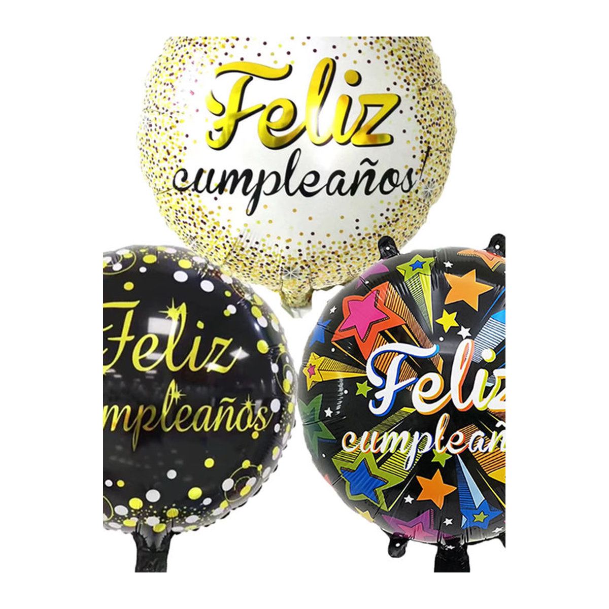 6er Set runde Geburtstagsparty-Ballons von EACH PARTY in Mehrfarbig, Durchmesser: 45,72 cm - Bild 3
