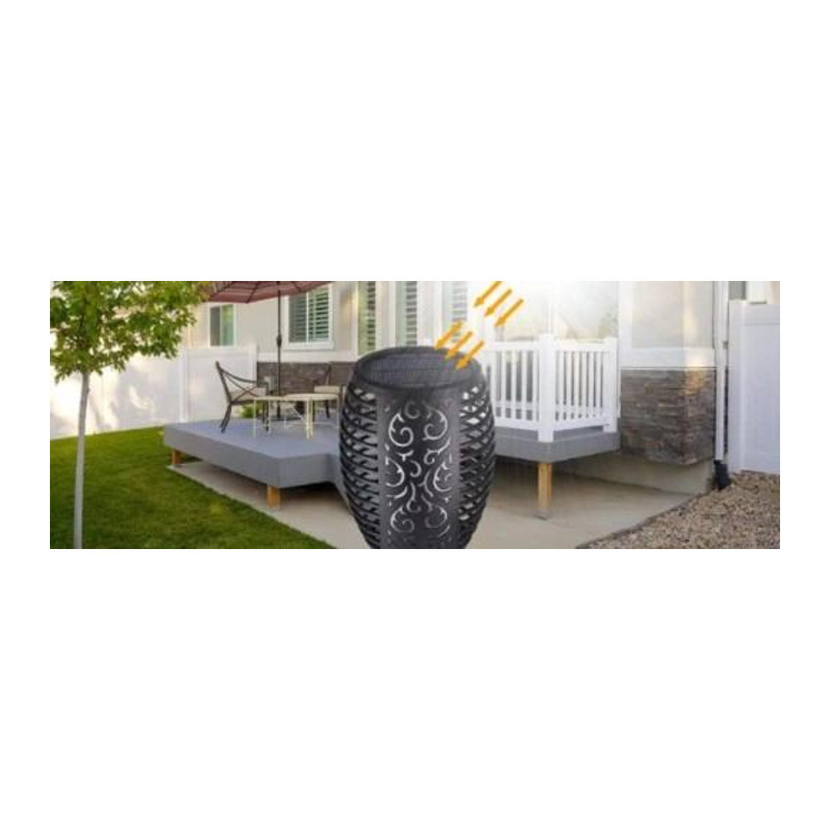 6er Set Solarleuchten LED-Fackeln mit Flammeneffekt und integrierter LED aus ABS zum Einstecken - Bild 7