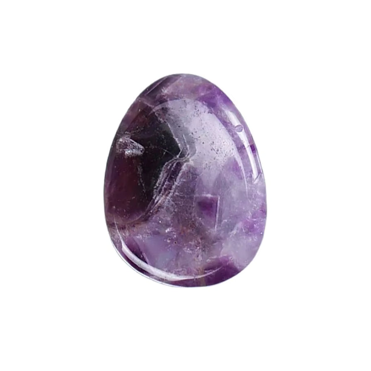 7-teiliges Set natürlicher Amethyst-Chakra-Steine in Lila als Sorgen-Daumen-Edelstein und Massagegerät zur Wohnkultur - Bild 3