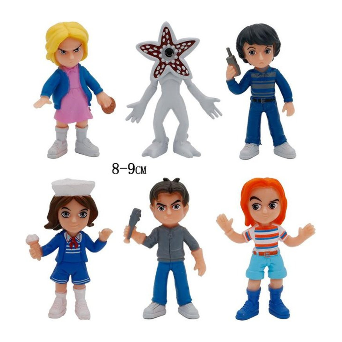 8 Stück Fashnics Q-Version Figuren Steve Monster aus PVC als Schreibtisch Dekoration inklusive Beutel - Bild 1