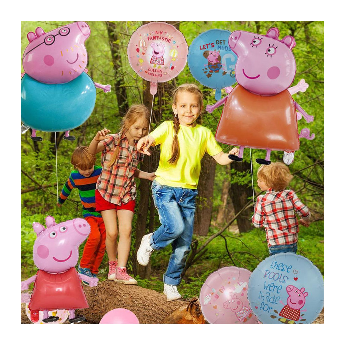 8 Stück rosa Schwein Helium Folienballons aus Aluminium-Film für deine Geburtstagsdekoration - Bild 2