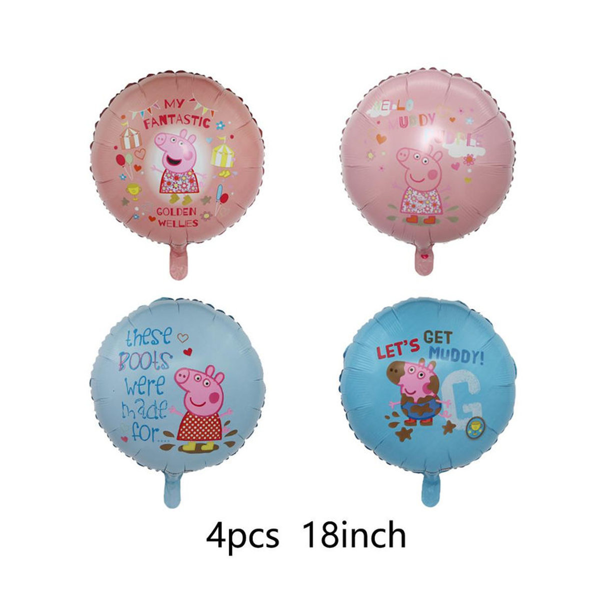 8 Stück rosa Schwein Helium Folienballons aus Aluminium-Film für deine Geburtstagsdekoration - Bild 4