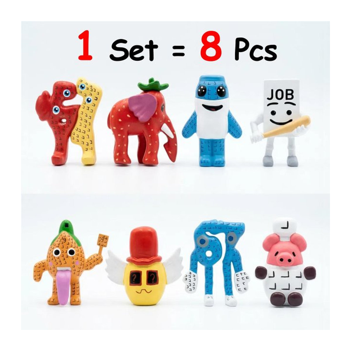 8-teiliges Fashnics Anime Figuren Set Multicolor aus PVC für die Desktop-Dekoration und als Sammlerstücke oder Kindergeschenk - Bild 1