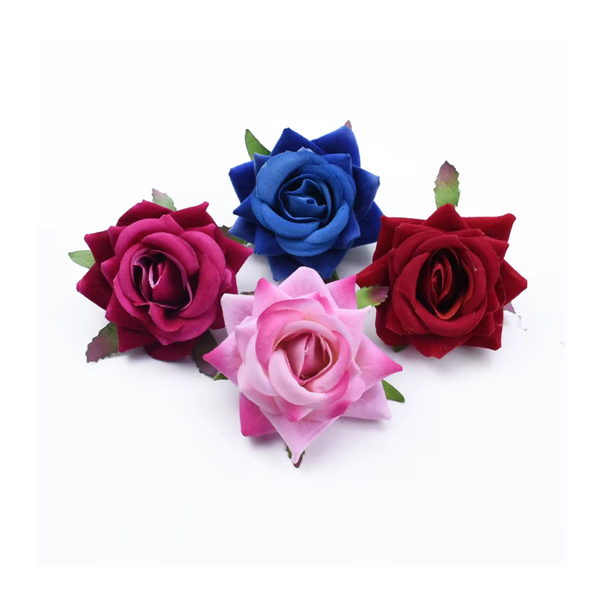 80 Stück CYJT Samt Rosen künstliche Blumen in Mehrfarbig für Hochzeit und Dekoration - Bild 5