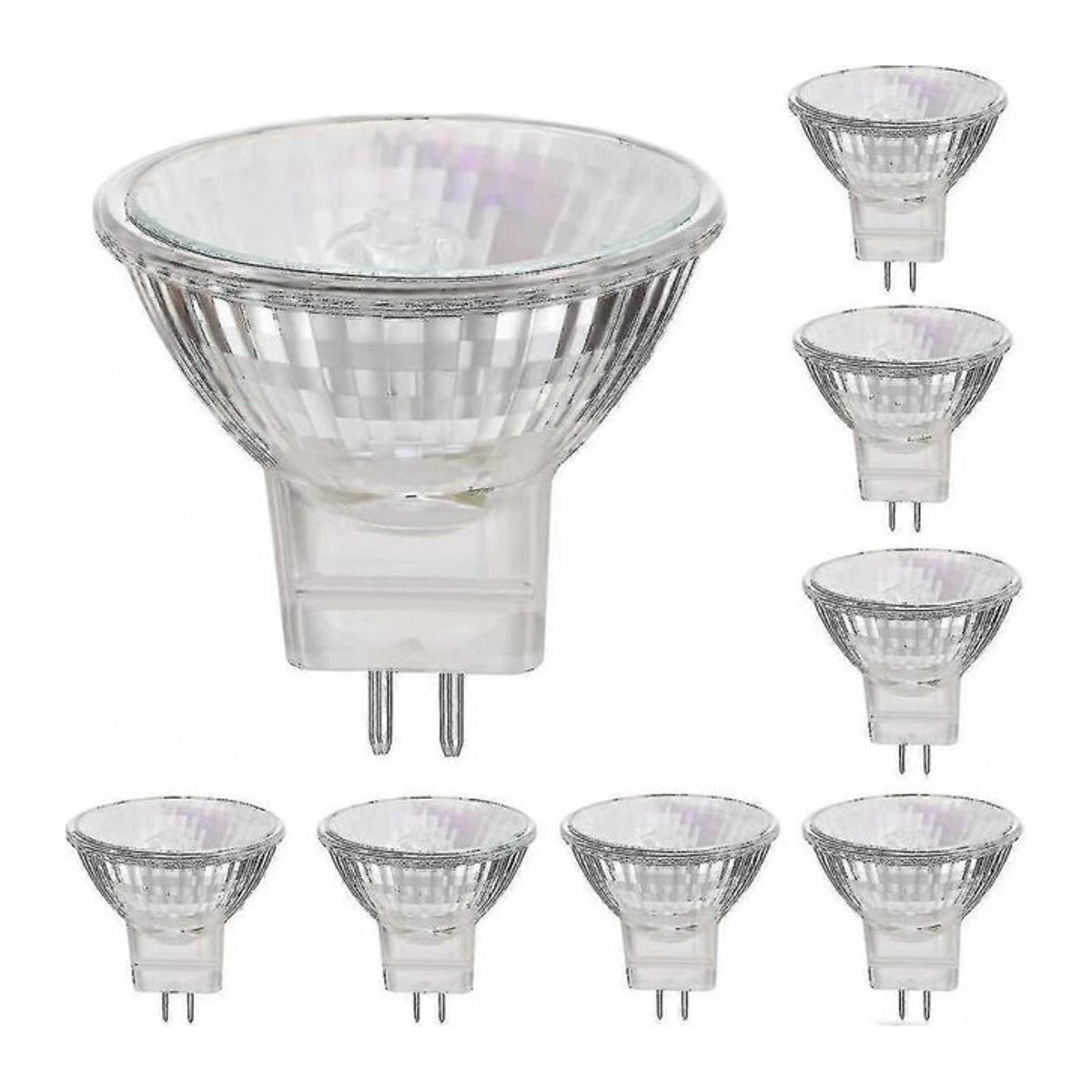 8er-Pack Halogenlampen MR16 mit GU5.3 Sockel, 12V 35W, warmweiß und dimmbar - Bild 1