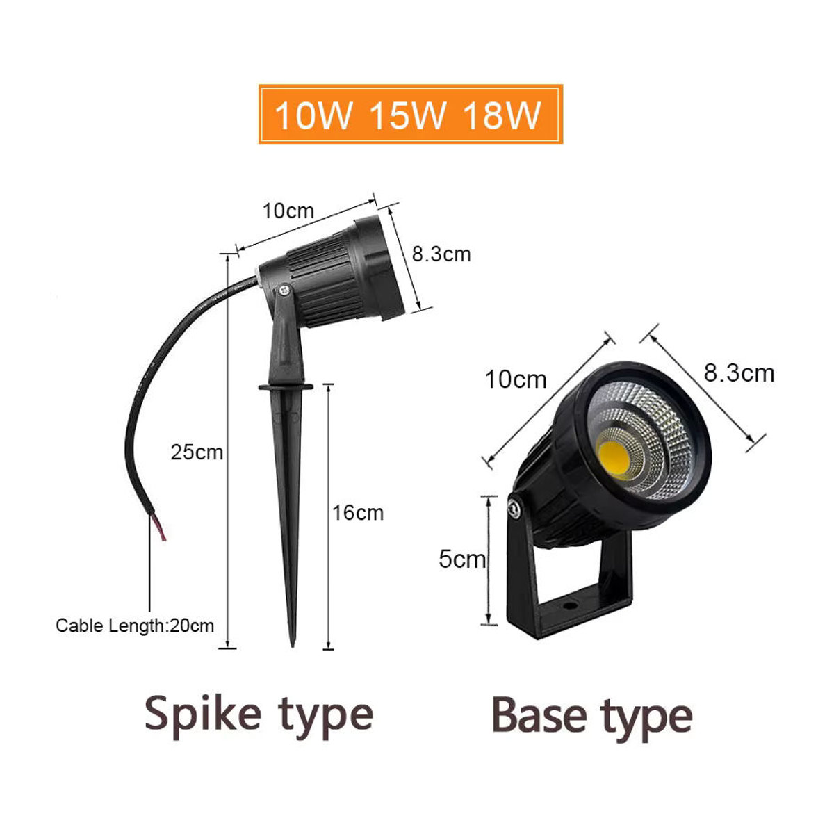 8er Set Teetealy LED Wegeleuchten IP65 wasserdicht mit Spike für Garten und Landschaft in Rot, Blau, Grün oder Schwarz - Bild 2