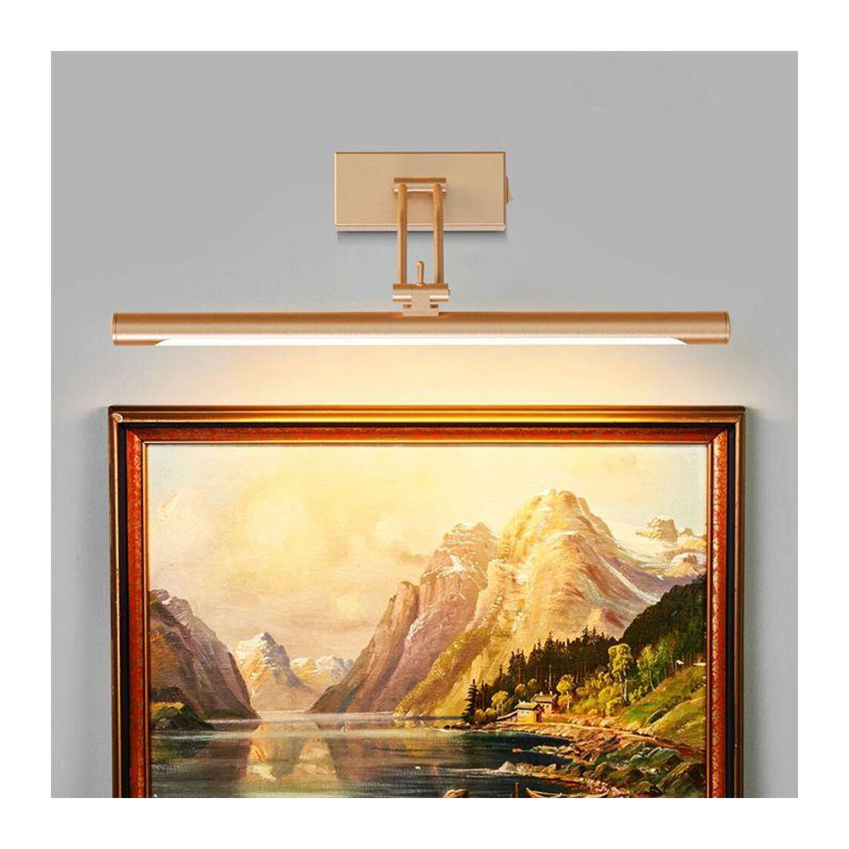 8W LED Wandleuchte in Gold für Spiegel oder Bilder modern und klassisch - Bild 2