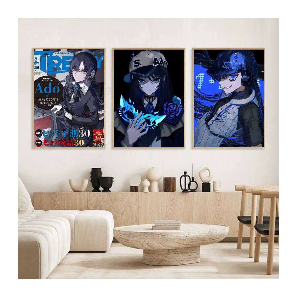 A-Ado HD-Kunst Poster zur Wandmontage, wasserdichte ästhetische Wanddekoration für Wohnzimmer, Schlafzimmer oder Bar - Bild 4