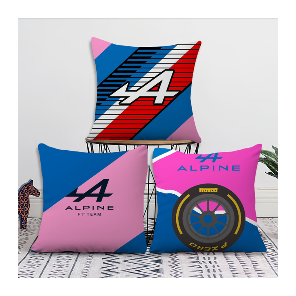 A-Alpine Logo Kissenbezug quadratisch mehrfarbig - Bild 1
