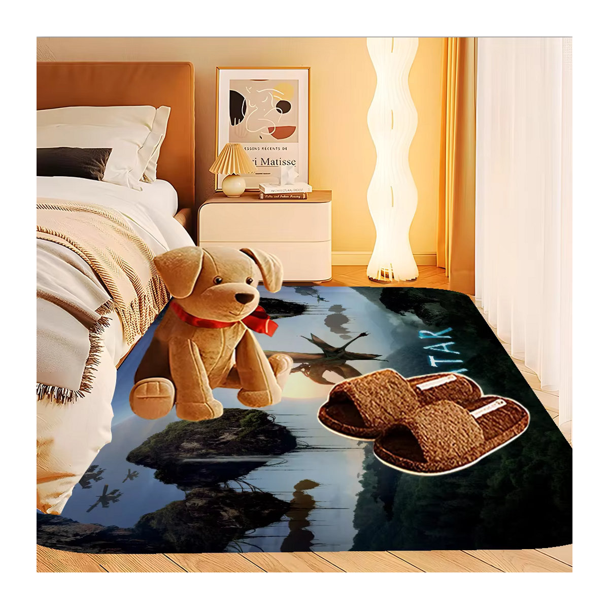 A-avatar Teppich für Wohnzimmer und Küche, matte und waschbare Fußmatte, rutschfest - Bild 2