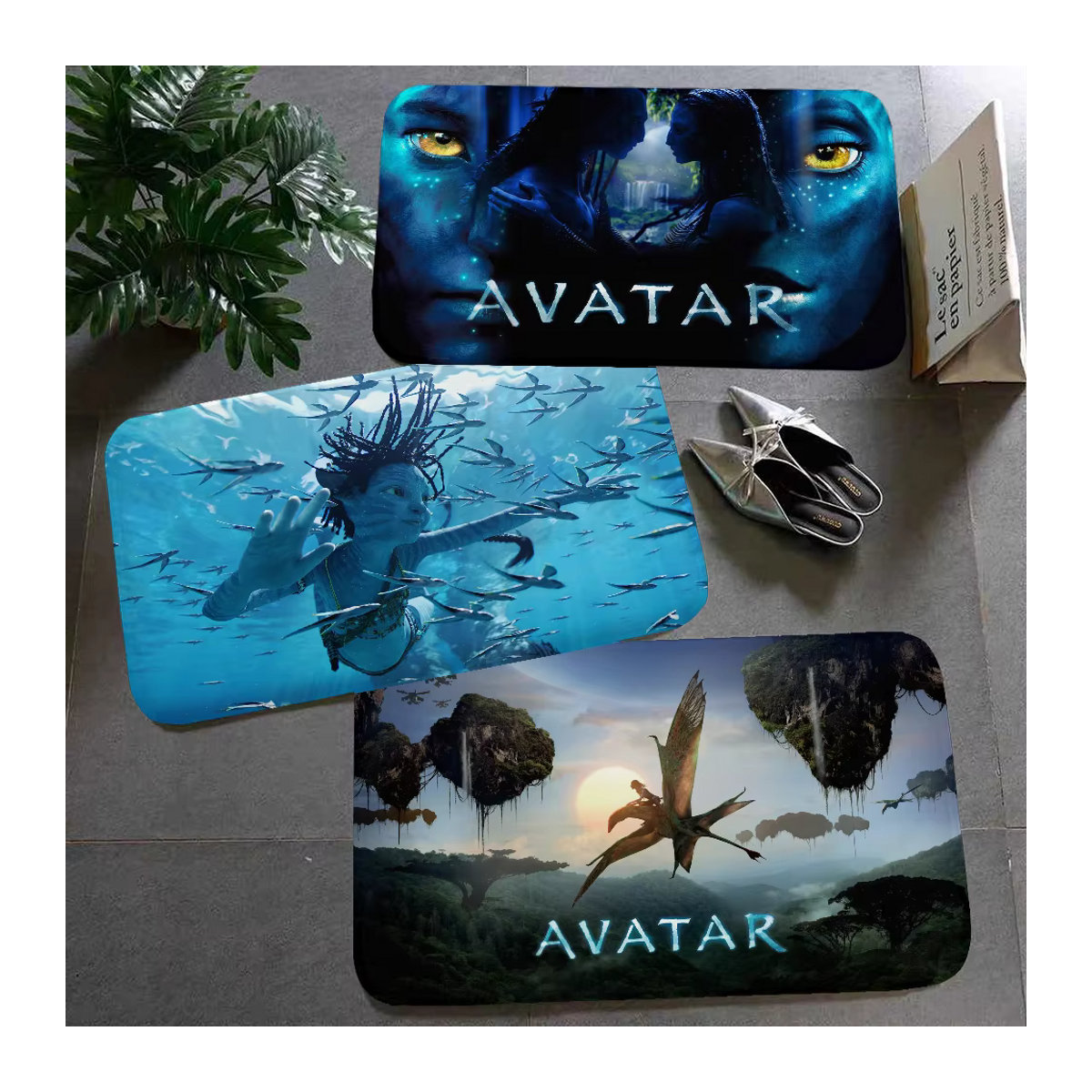 A-avatar Teppich für Wohnzimmer und Küche, matte und waschbare Fußmatte, rutschfest - Bild 4